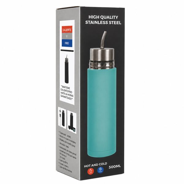 Botella autocebante stainless 500ml frio calor