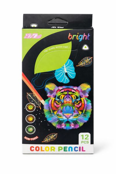 Pack x 12 pcs colores lapices bright color pencil