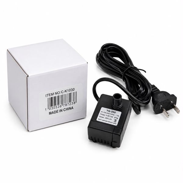 Bomba motor sumergible para fuente de agua y pecera 1,5 m