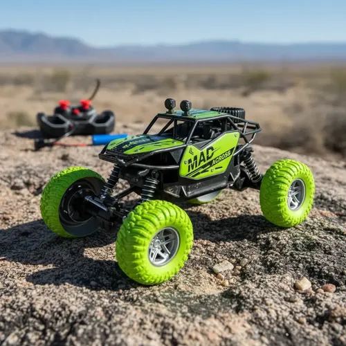 Camioneta monster truck rc 4x4 aluminio arenero
