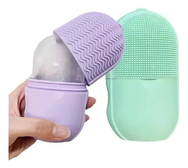 Masajeador facial hielo silicona rodillo molde hielo lambo tech