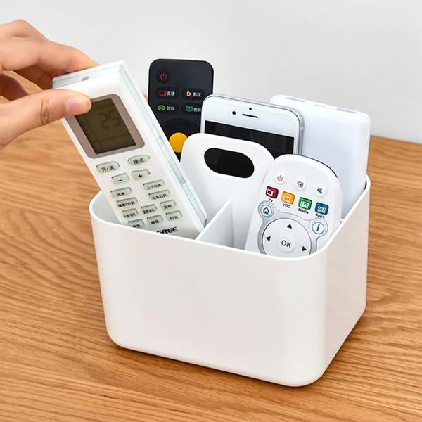 Organizador con asa y 4 divisiones 25.4*25.4*12.8cm