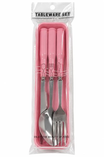 Set x 3 cubiertos con estuche
