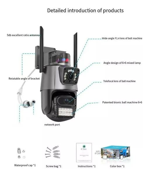 Cámara de seguridad doble smart luo