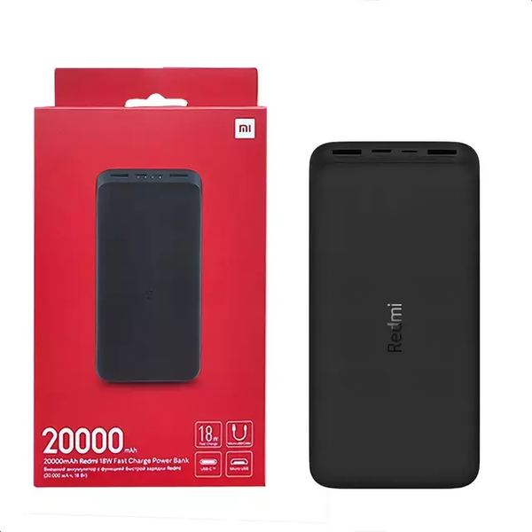 Cargador portatil power bank xiaomi 20000mah 18w aaa