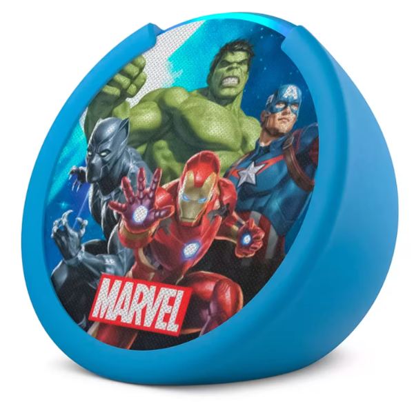 Parlante amazon echo pop kids marvel's avengers con alexa