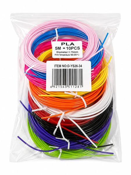 Filamento para lapiz 3d 10 colores 5m alta temperatura