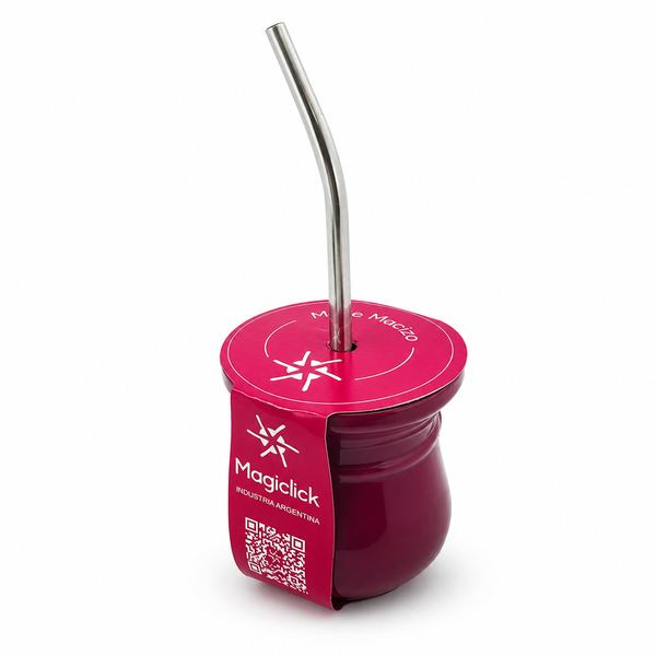 Mate macizo con bombilla de metal magiclick