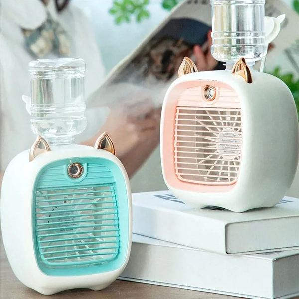 Ventilador portátil con forma de gatito y usb