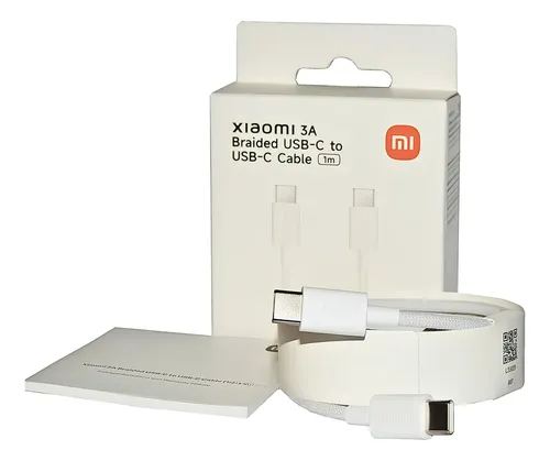 Cable xiaomi usb a tipo c braided 3a 1 metro