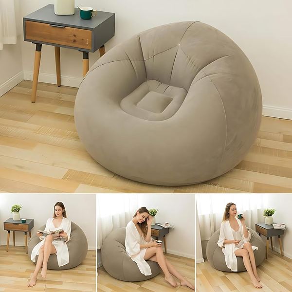 Sillón inflable individual de 110x110x85 cm
