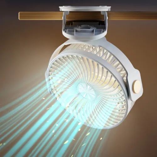 Ventilador recargable con luz multifunción