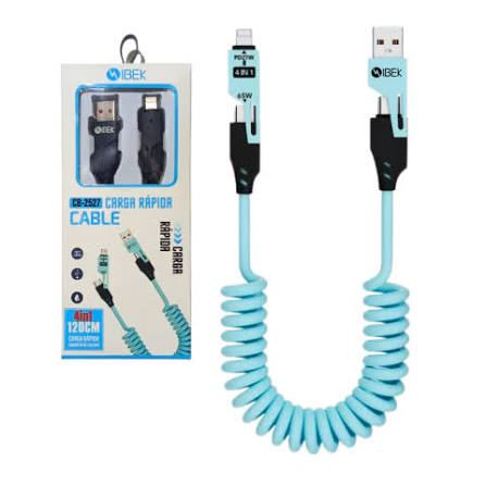 Cable ibek carga rapida 4 en 1 120cm