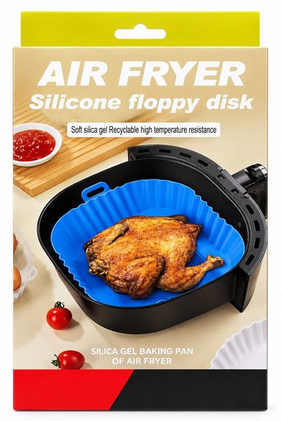 Molde silicona cuadrado bandeja air fryer freidora aire 7662-3