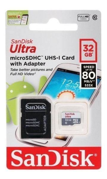 Memoria microsd sandisk ultra 32 gb original