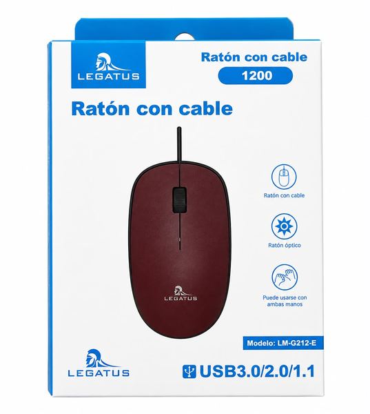 Mouse con cable legatus