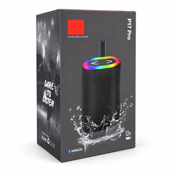 Parlante bluetooth con rgb p17 pro de 12 h de duración