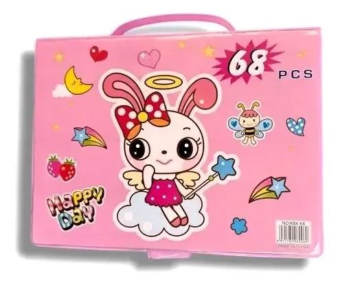 Set de arte para niños en maleta, 68 piezas