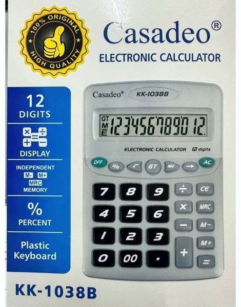 Calculadora eléctrica casadeo de 12 dígitos