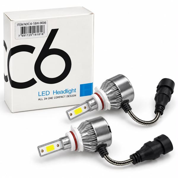 Kit x 2 luces blancas cree led h4 alta/baja fiat uno fiorino