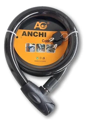 Cadena linga anchi 22mm acero trenzado 1.5mt alta seguridad moto /c35