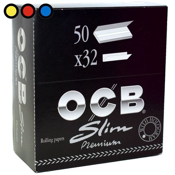 Papel ocb slim premium king size x 50 unidades caja cerrada