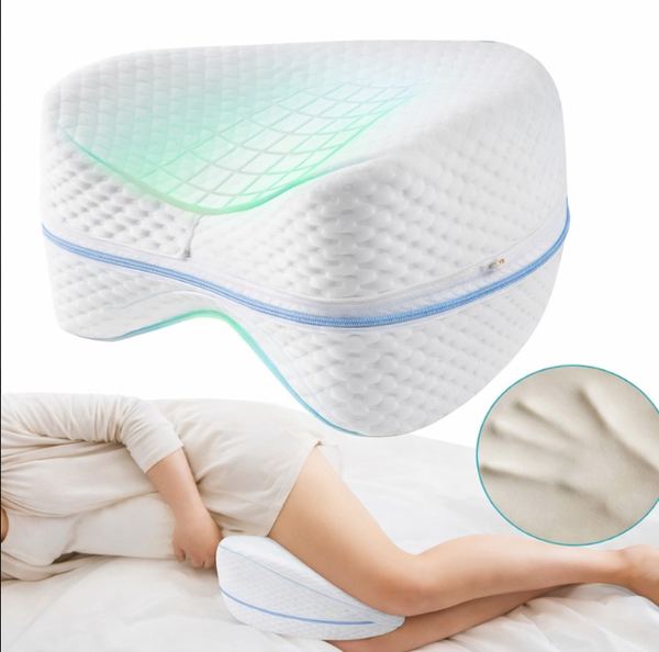 Almohada ortopedica para piernas y rodillas de espuma viscoelastica