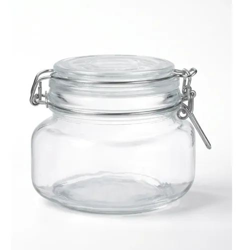 Frasco de vidrio con tapa pp 500 ml
