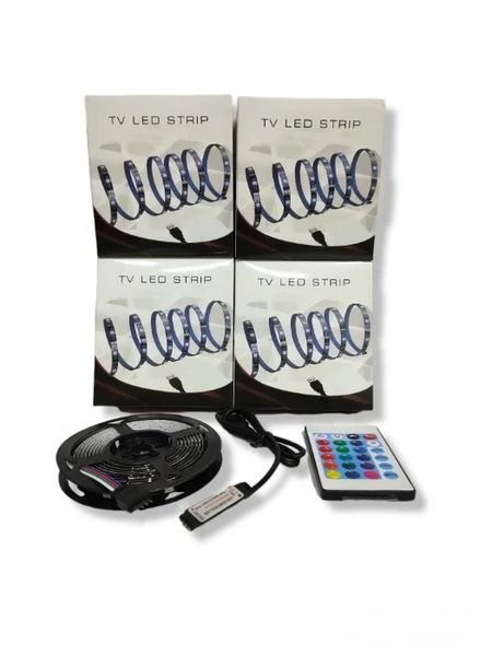 Tira led rgb para tv hasta 60″ 16 colores con remoto