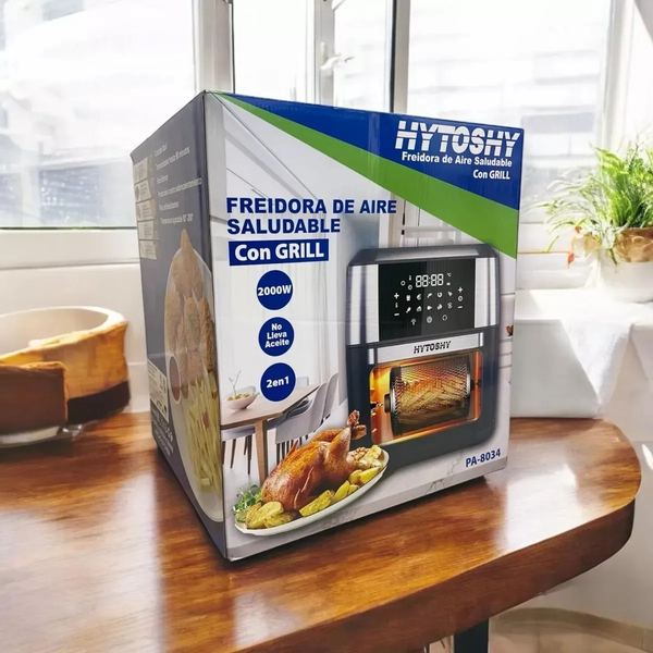 Freidora de aire hytoshy 2000 w con grill