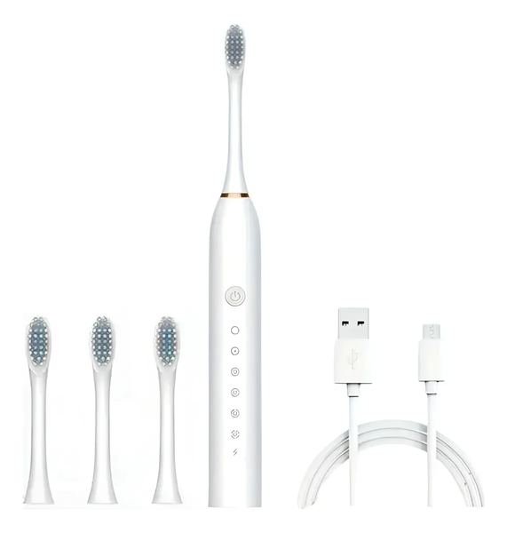 Cepillo de dientes recargables electrico con 3 cabezas caja blanca