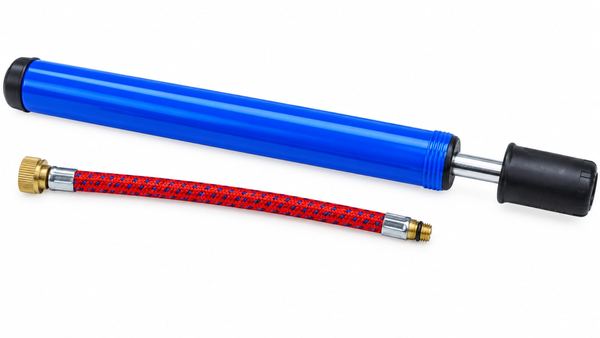 Inflador manual silverline bomba de aire para bicicleta