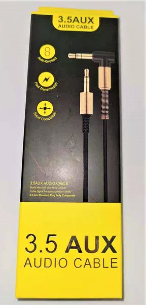 Cable auxiliar klgo 3.5 a 3.5 en l de colores 1 m