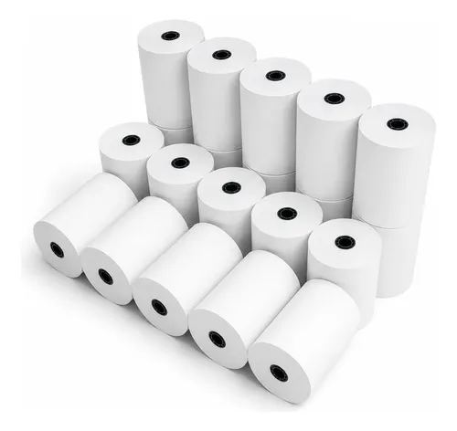 Pack x 5 rollos de papel térmico para impresora